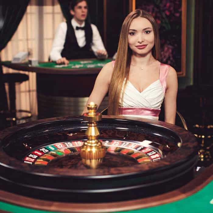 Dealer live casino di meja roulette